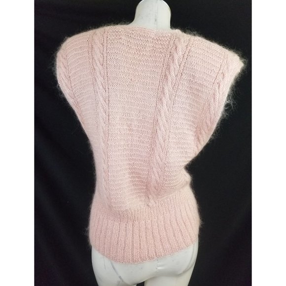 💵3/$20 Vintage Linda Allard PS Pink Mohair Vest - Picture 4 of 7